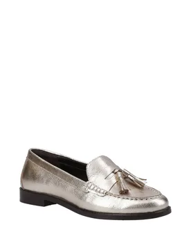 Women's Connie Tassel Loafer in Gold Size: 8 - Gold - Size: 8 - Hush puppies - FashionsVida