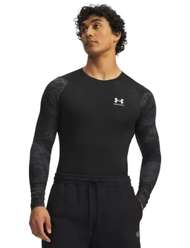 T-shirt à Manches Longues Heatgear Armour Comp Colorblock Black / White XS - Under armour - FashionsVida