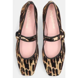 Bailarina Camille de mujer en estampado leopardo