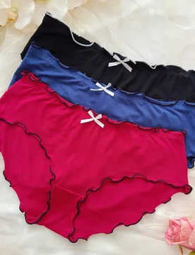 Conjunto De Ropa Interior De Talla Grande Para Mujer De 3 Piezas/set 3XL - Shein - FashionsVida
