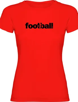 T-shirt à Manches Courtes Word Football Red S - Kruskis - FashionsVida