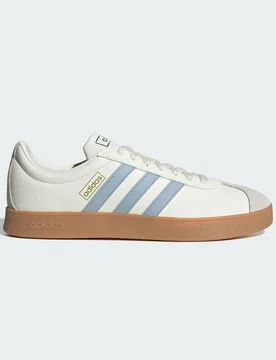 VL Court Classic Shoes 42 2/3 Off White / Wonder Blue / Gold Metallic - Adidas - FashionsVida
