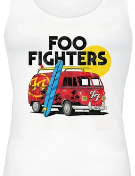 Top - Van - XXL - für Damen - Größe XXL - weiß - Lizenziertes Merchandise! - Frauen - female - Foo Fighters - FashionsVida
