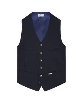 Gilet traditionnel LUSEBASTIAN bleu marine 48 - LUIS TRENKER - FashionsVida