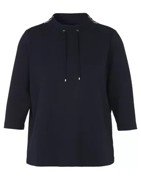Sweatshirt Kragen 3/4 Arm female - 50 - FashionsVida