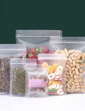 Piezas Bolsas de plástico a prueba de humedad con cierre doble cara de 0.18/0.2mm de grosor para almacenamiento de alimentos de fiesta, dulces, aperi - Shein - FashionsVida
