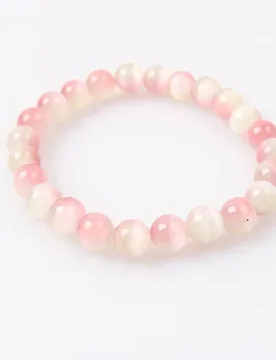Girl's A Stone Bracelet Symbolizing Purity Beauty And Wealth Cat Eyes Stone Bead Bracelets Women 8 mm Elastic Rope Bracelet Gift - Aliexpress - FashionsVida