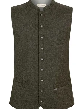 Trachtenweste Devito (moosgrün, Gr. 58) von Classics für Herren, Oberteile, 50% Wolle, 25% Viskose, 25% Polyester - Stockerpoint - FashionsVida