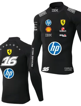 Scuderia Ferrari Team 2026 MONZA GP Hamilton, Leclerc compression T-shirt top, tight fitting jersey, moto cycling suit - Aliexpress - FashionsVida