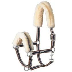 Halfter Lambskin Pin Buckle, cognac-creme-nightblue P2