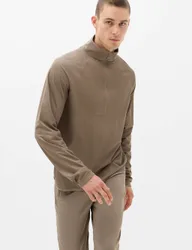Thermal Half Zip Funnel Neck Top Mocha male
