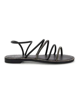 Sandali nero flat PRE9350 36 - MON DIEU - FashionsVida