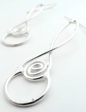 Recycled Laugharne Silver Earrings - La Jewellery - FashionsVida