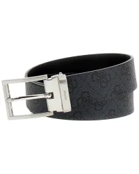 Cintura Milano Reversible & Adjustable H35 Uomo Nero Regolabile e Reversibile in Vera Pelle