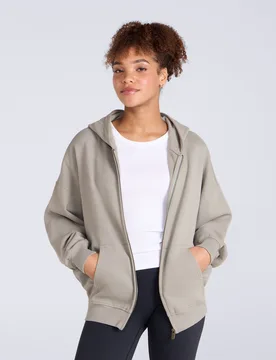 Idol Womens Zip Through Hoodie - Green - Green - Size: L - Animal - FashionsVida