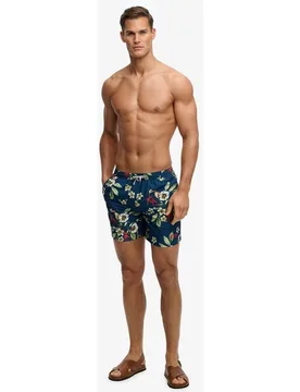 Bañador de hombre estampado Hawaiano 16 pulgadas - Superdry - FashionsVida