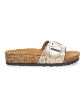 Ciabatte con Maxi Fibbia 32 NM Platino 38 - Inblu - FashionsVida