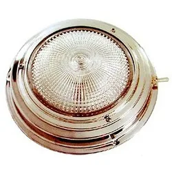 Stainless Steel Courtesy Light With Switch 140 Mm 12v 15w Grey One Size unisex