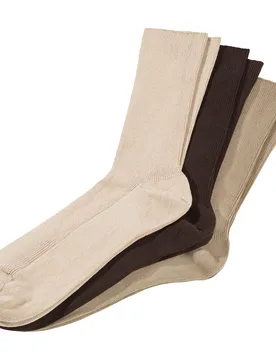 Venensocken, 3 Paar braun beige 35 - PantherSocks - FashionsVida