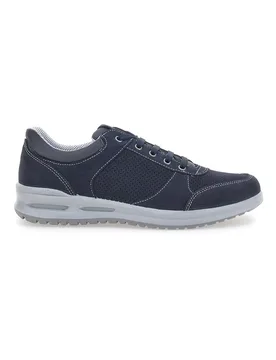 Stringata Blu con Tomaia in Pelle Traforata 23 40 - MARCO BRANDI - FashionsVida