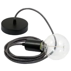 Cables Suspension Luminaire Rl03 50 Cm Glittering Grey / Black One Size