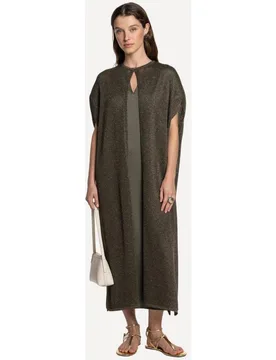 Capa de mujer de punto calado con lúrex - Naulover - FashionsVida