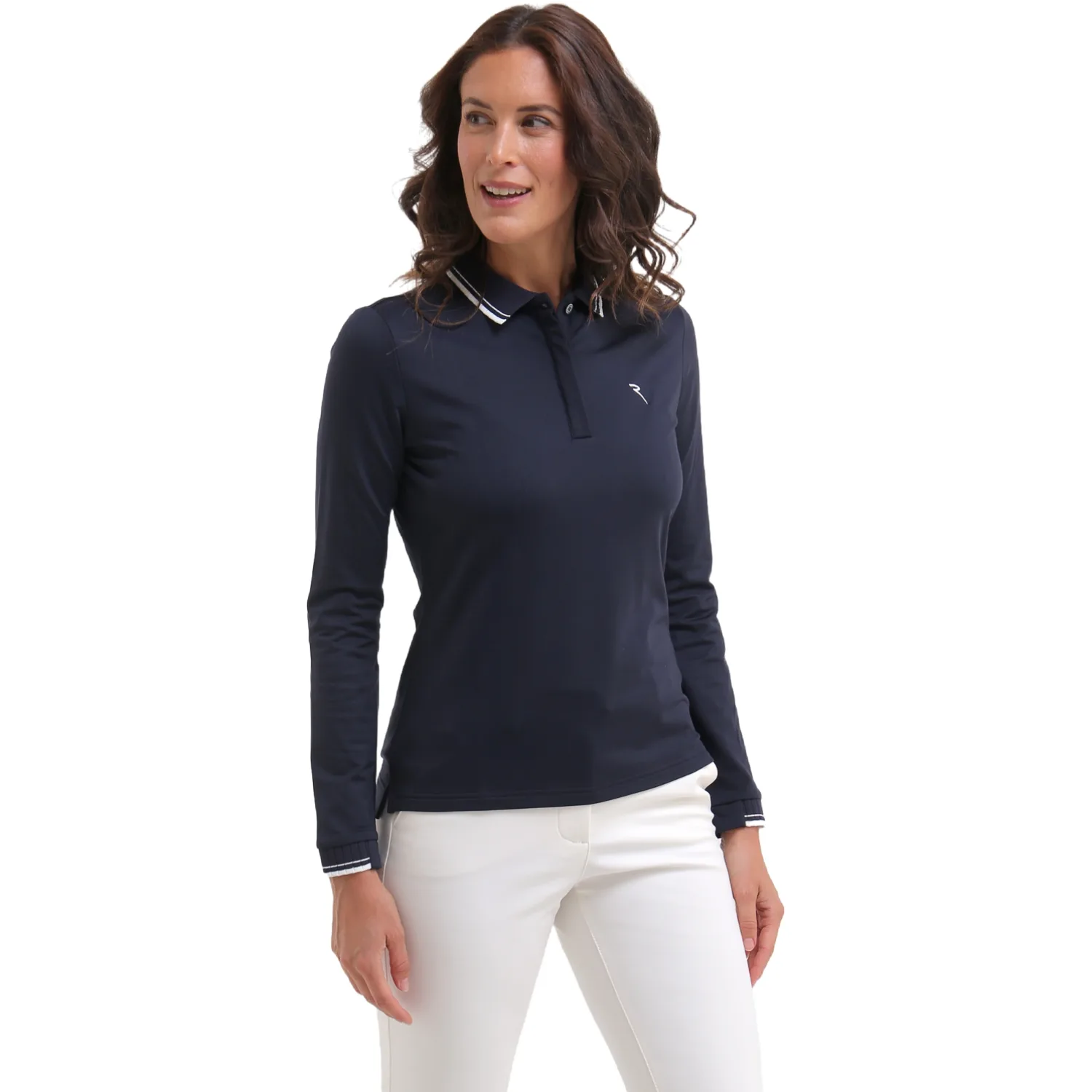 Chervo Polo Armarti, Langarm, navy 42 - Chervò - FashionsVida