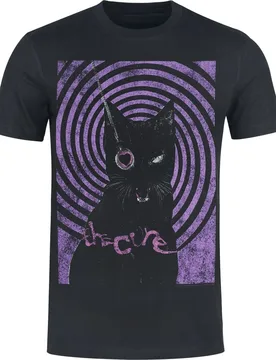 T-Shirt - Black Cat - XXL bis 3XL - für Männer - Größe 3XL - schwarz - Lizenziertes Merchandise! - Männer - male - The Cure - FashionsVida
