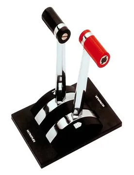 B59 Double Lever Engine Control Black / Silver One Size unisex - Ultraflex - FashionsVida