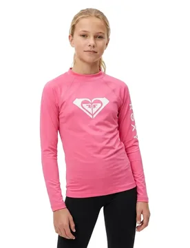 Rash Guard Manches Longues Ergwr03490 Whole Hearted Sangria Sunset 10 Années Fille - Roxy - FashionsVida