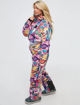 Comic Book Candy Womens Curved Ski Suit - Oosc - FashionsVida