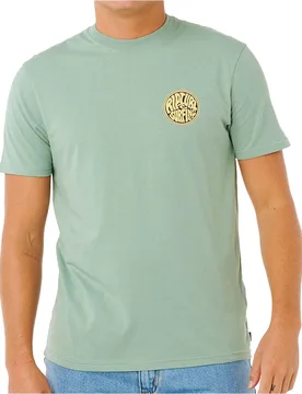 Streamline camiseta manga corta hombre Verde (XS) - Rip curl - FashionsVida