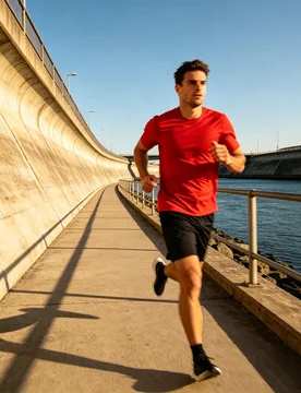 Camiseta de manga corta holgada de unicolor para hombre de verano, top suave, transpirable y que absorbe la humedad, adecuado para gimnasio, correr, d - Shein - FashionsVida