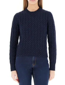 Maglione misto cotone BLU SCURO L - Pennyblack - FashionsVida