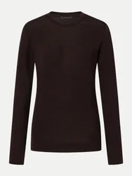 Slim-Fit Langarmshirt Braun 38