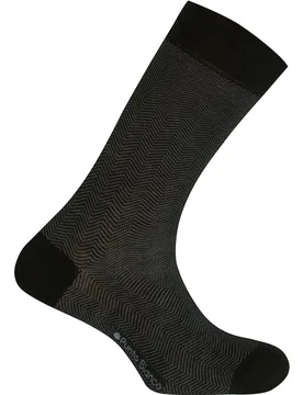 Calcetines de hombre de lana de espiga en color - Punto Blanco - FashionsVida