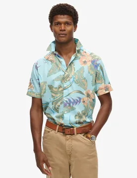 Superdry Herren Hawaii-hemd Blau - Größe: S - 69.99 - FashionsVida