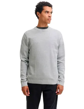 Pull Bluriley Light Grey Melange M - Jack & jones - FashionsVida