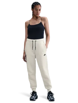 Tech Fleece Women Pants - White - Size M - Cotton Jersey - White - Size: Medium - Nike - FashionsVida