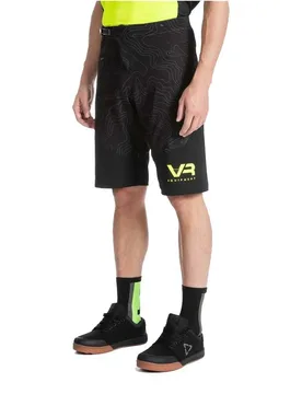 Pantaloni Corti Eqmspmb0020 Fluo Yellow / Black - Vr Equipment - FashionsVida