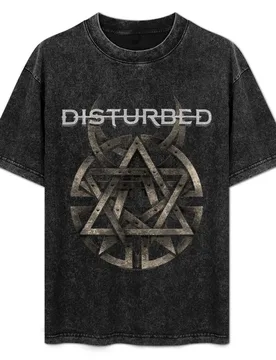 Disturbed T-Shirt Big and Tall Crew Neck Tee - Aliexpress - FashionsVida