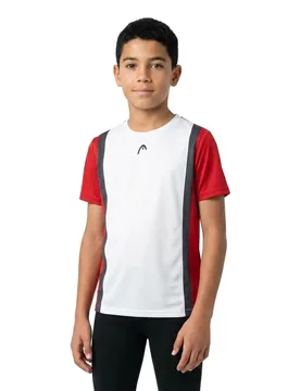 Club 25 Tech Short Sleeve T-shirt Red / White 152 cm - Head Racket - FashionsVida
