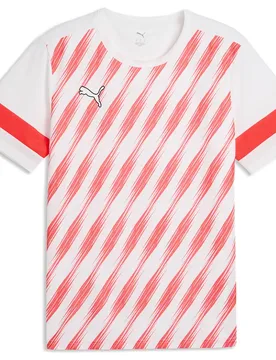 T-shirt à Manches Courtes Attacanto Graphic White / Ultra Red S - Puma - FashionsVida
