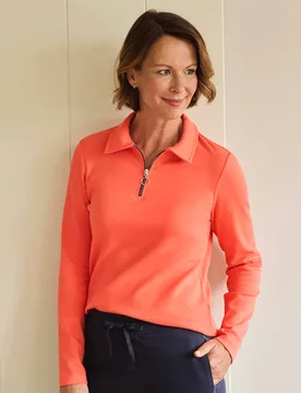 Jersey-Troyer - Koralle - female - Size: 48 - Avena - FashionsVida