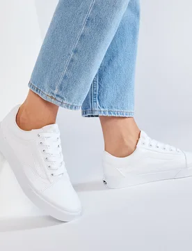 Sneakers aus Stoff Old Skool VN000D3HW00 Weiß 46 unisex - Vans - FashionsVida