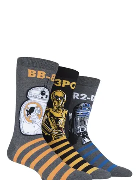 Pair Assorted Cotton Socks Men's 11-13 Mens - - Assorted - Size: 11-13 Mens - Film & TV Characters - FashionsVida