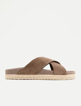 Sandalias de serraje de hombre con piso yute - Dustin - FashionsVida