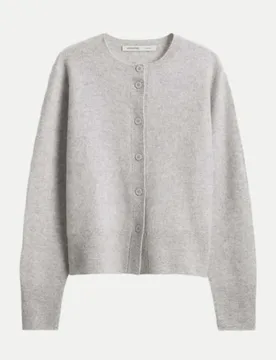 Kaschmir-Strickjacke Telora Grau M - someday - FashionsVida