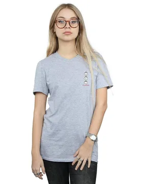 Women's Aristocats Marie Breast Print Cotton Boyfriend T-Shirt in Grey Size: Medium - Grey - Size: M - Disney - FashionsVida