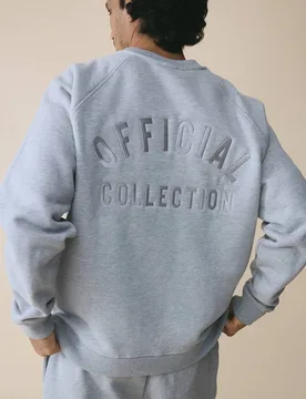 Herren 500 G/m² Schweres Übergroßes Sweatshirt Mit Raglanärmeln Und Stickerei Grey Größe XS - boohooMAN - FashionsVida